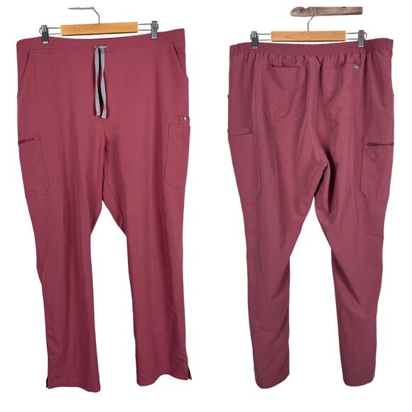 Figs Pants - FIGS Womens XXL Tall Mauve Yola Skinny Scrub Pants FION Medical RN Bottoms RN